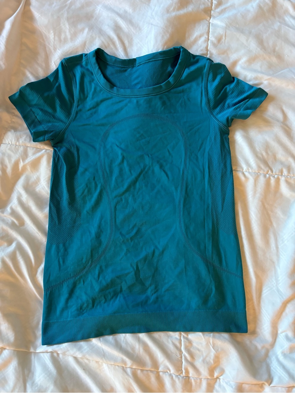 Lululemon Teal Short-Sleeve Active Top - woman’s Performance Shirt